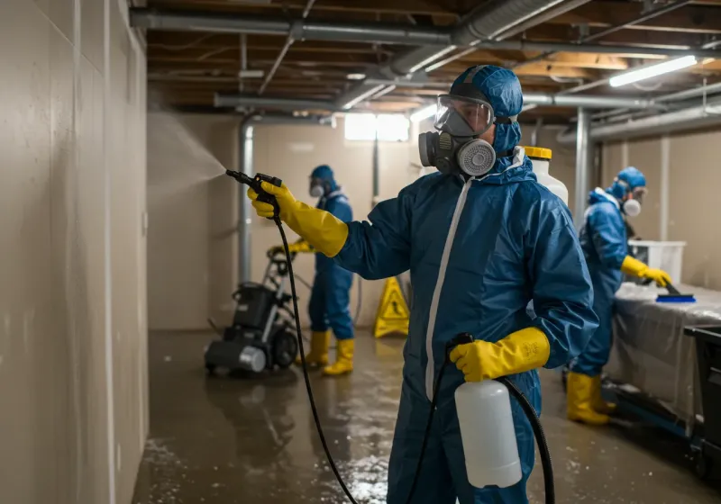 Basement Sanitization and Antimicrobial Treatment process in Hartford, AL